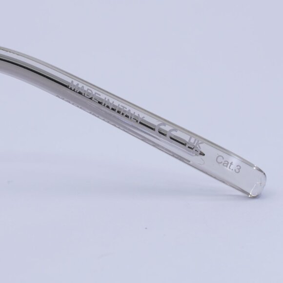 Saint Laurent SL667 003 Sunglasses Transparent Beige Aviator Frame, Grey Lenses - Picture 9 of 11